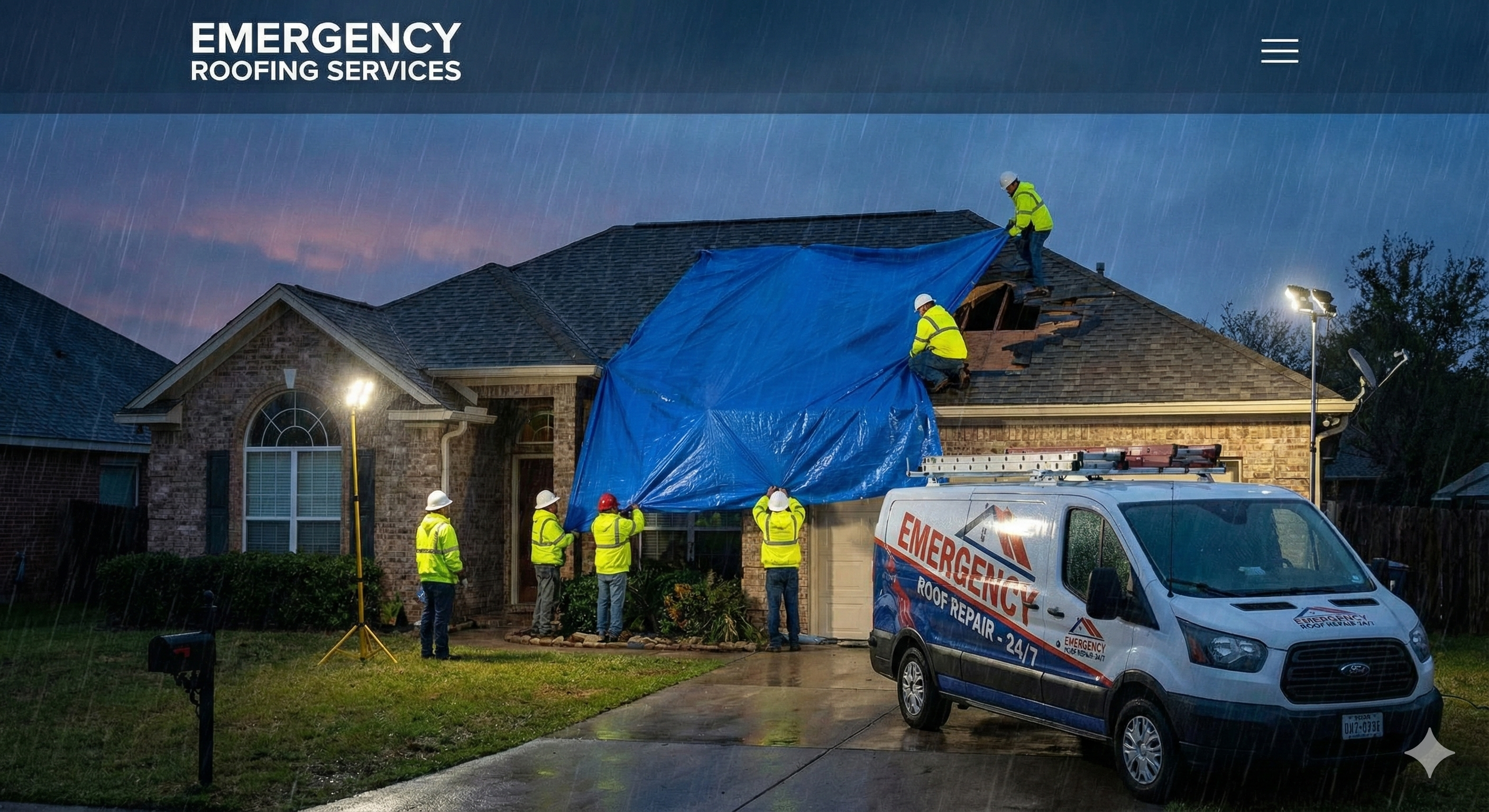24/7 emergency roofing solutions by All Pro Crownvex Roofing